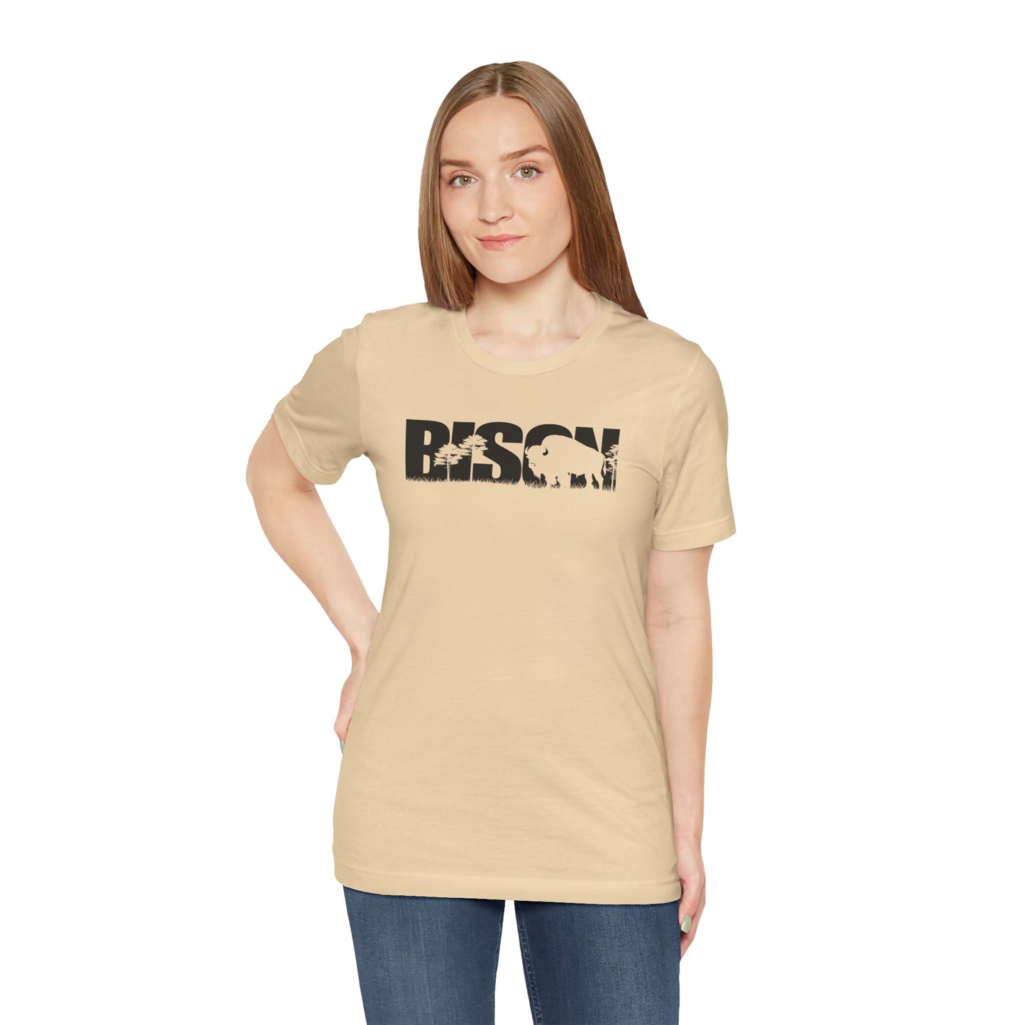 BISON Adult Unisex Tee Shirt by Zoo Guide™