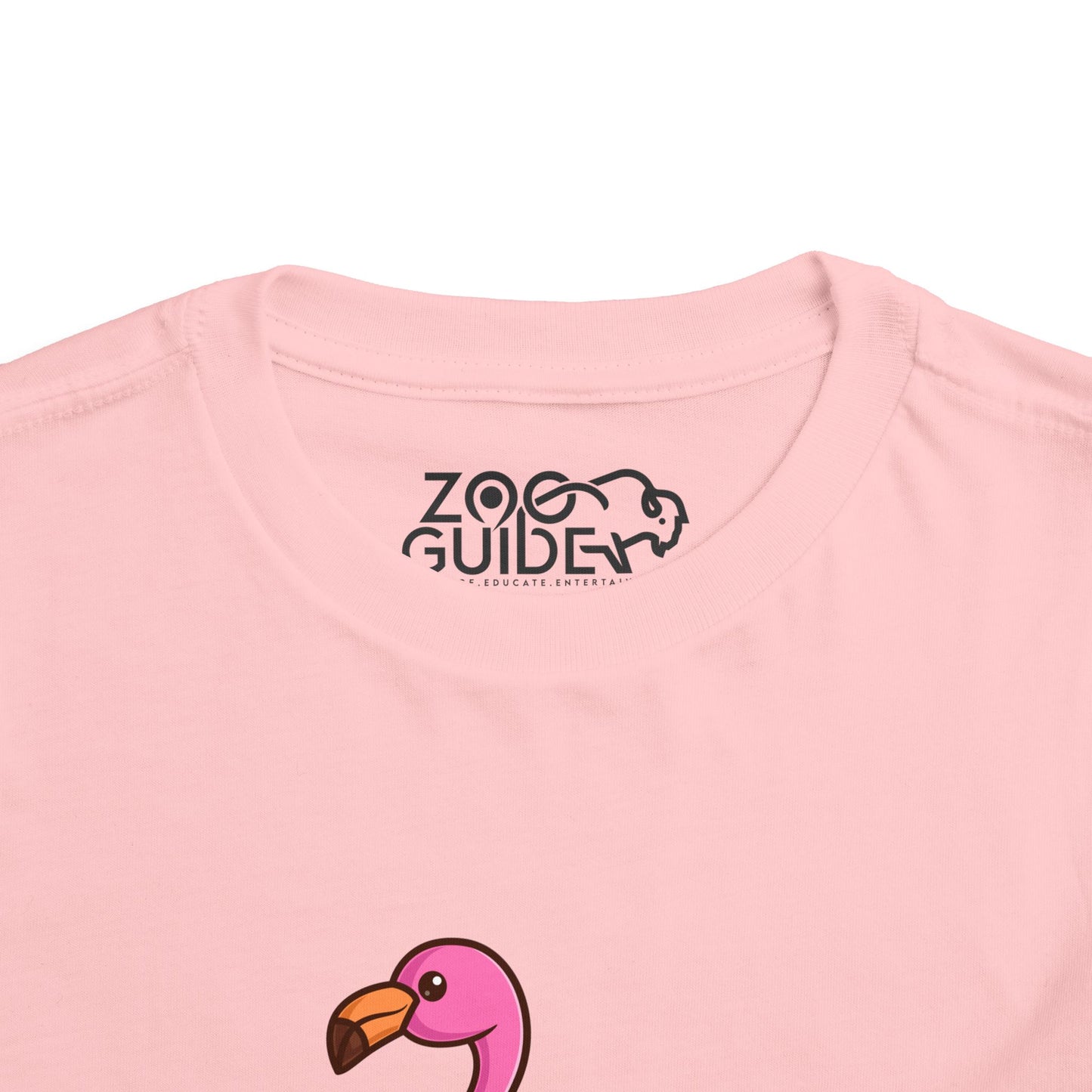 Flamingo Kawaii Style Toddler Tee Shirt by Zoo Guide™