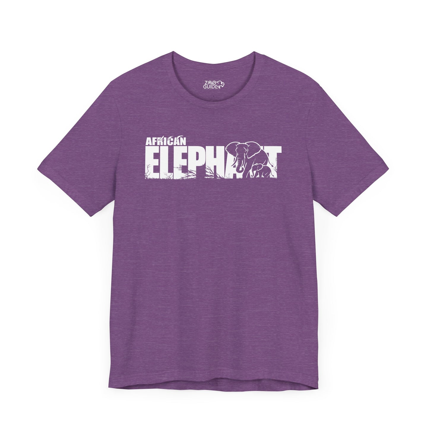 AFRICAN ELEPHANT Adult Unisex Tee Shirt by Zoo Guide™
