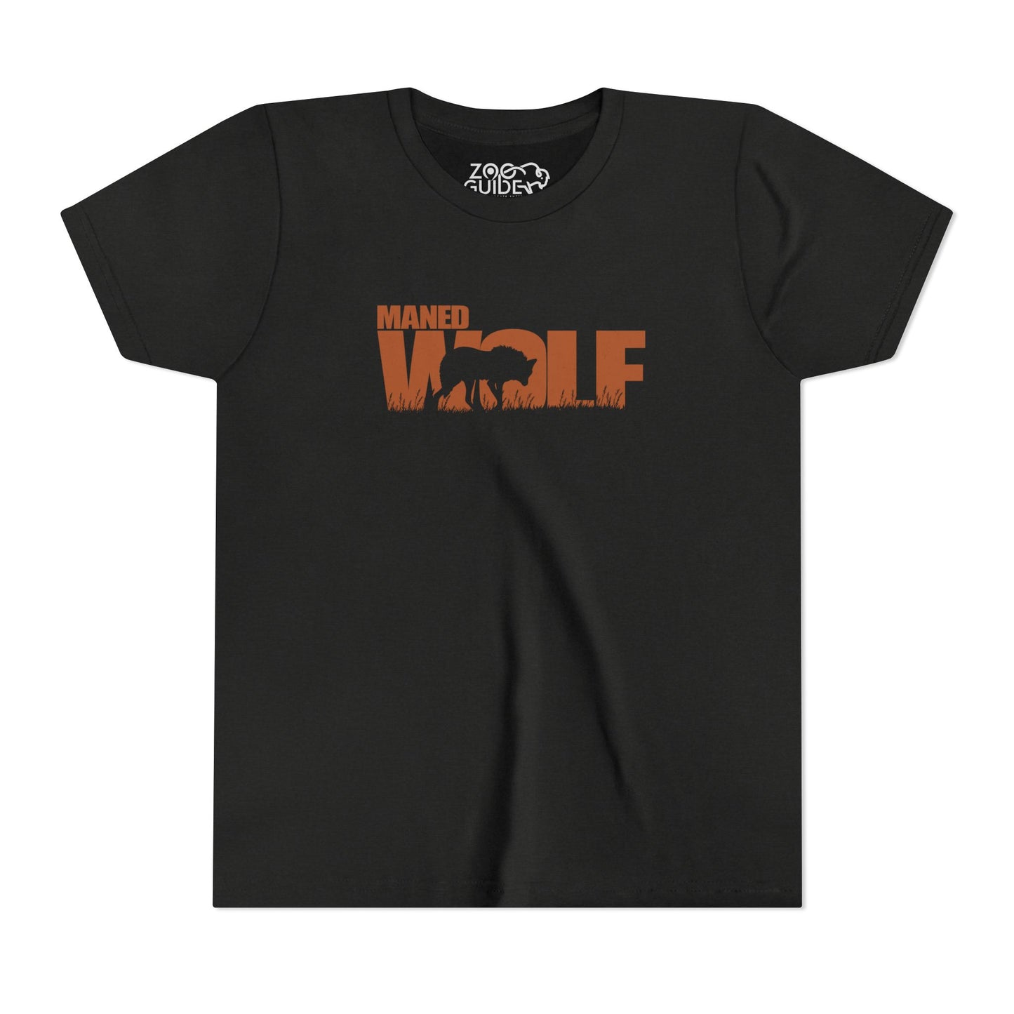 MANED WOLF Color Youth Tee Shirt by Zoo Guide™
