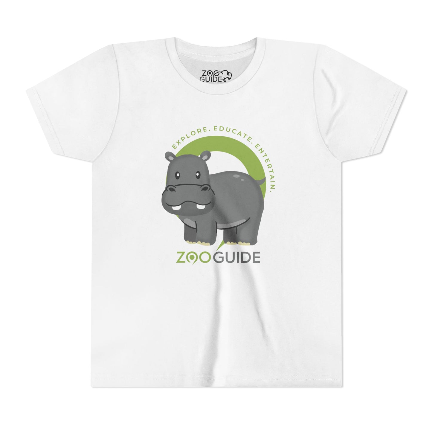 Hippo in Zoo Guide™ Waypoint Icon Youth Tee Shirt by Zoo Guide™