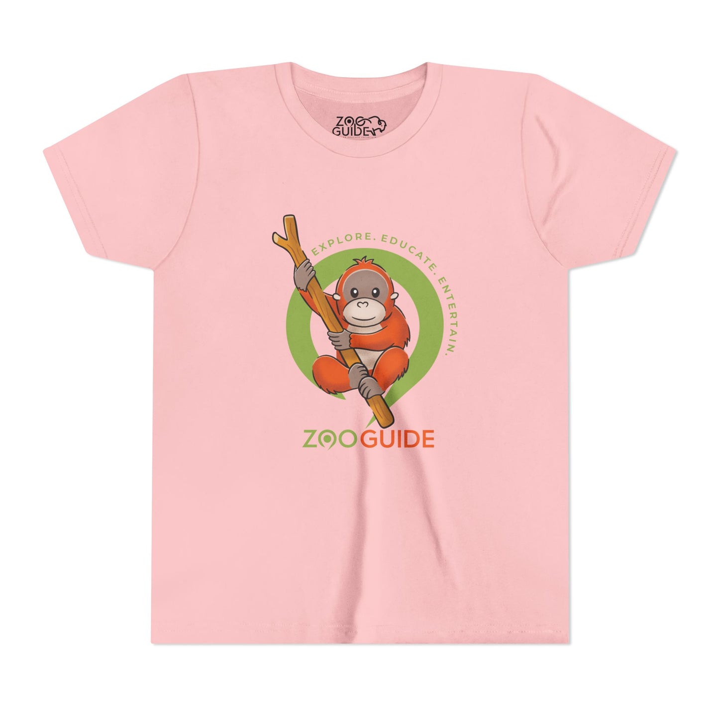 Orangutan in Tree in Zoo Guide™ Waypoint Icon Youth Tee Shirt by Zoo Guide™