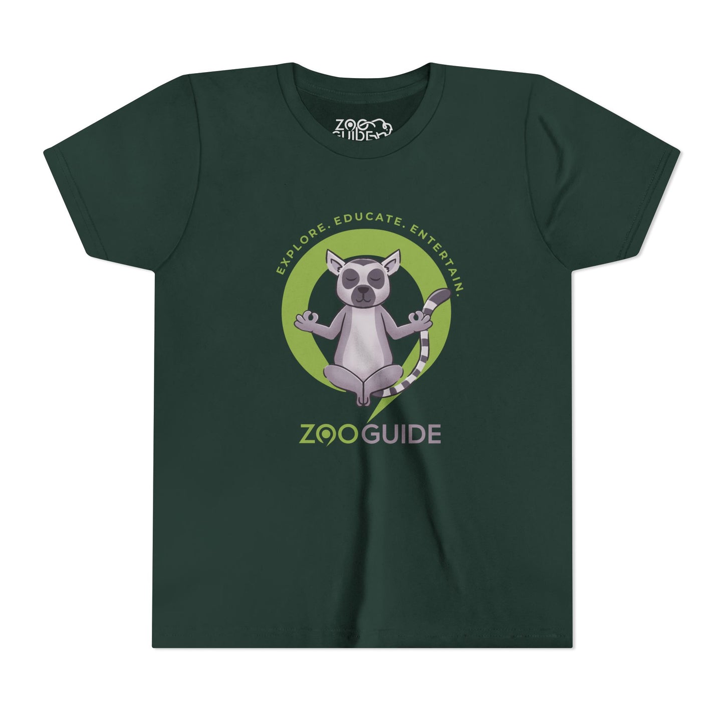 Ring-tailed Lemur Meditation in Zoo Guide™ Waypoint Icon Youth Tee Shirt by Zoo Guide™