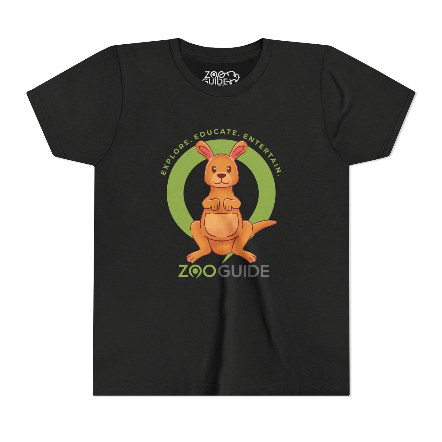 Red Kangaroo in Zoo Guide™ Waypoint Icon Youth Tee Shirt by Zoo Guide™