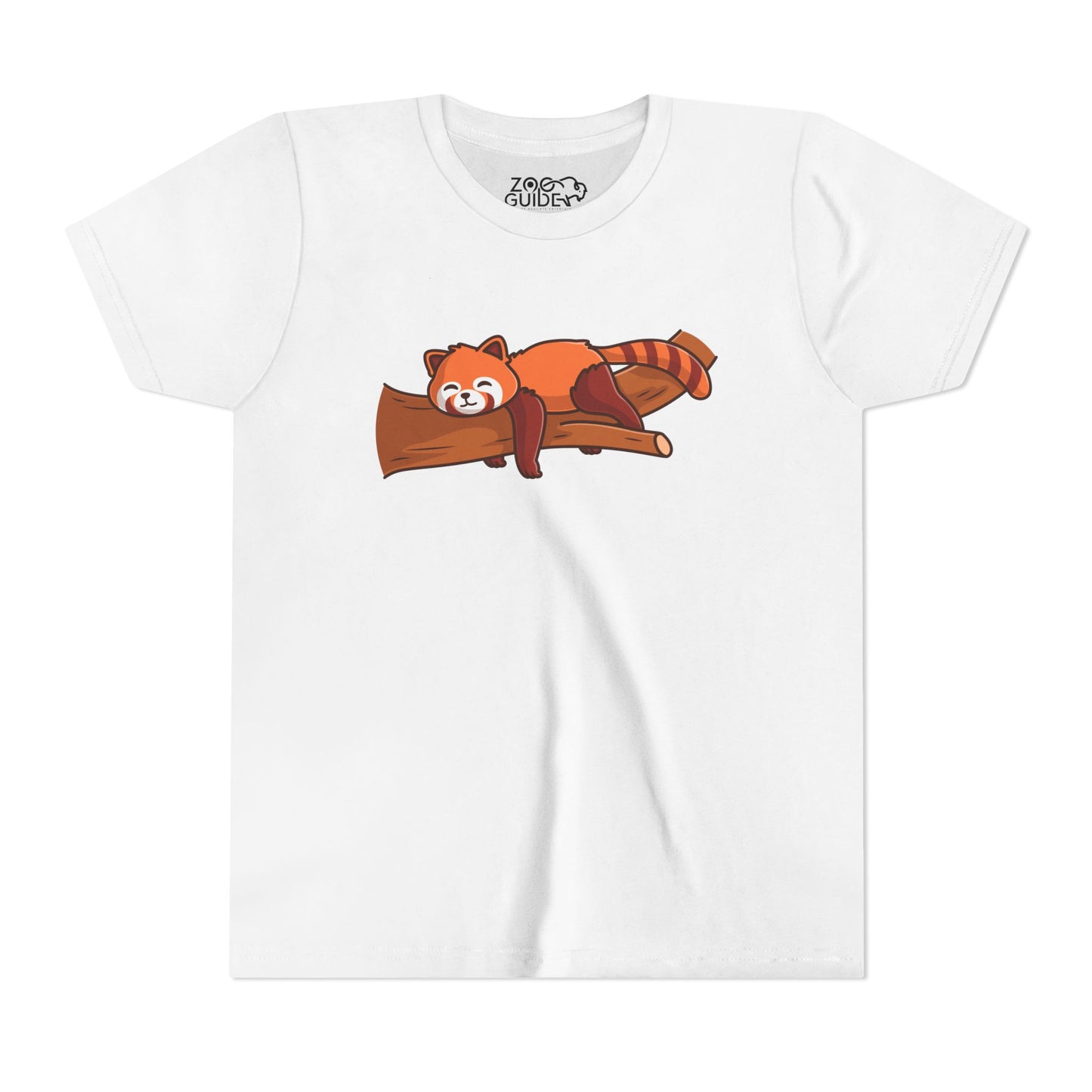 Red Panda Sleeping Kawaii Style Youth Tee Shirt by Zoo Guide™