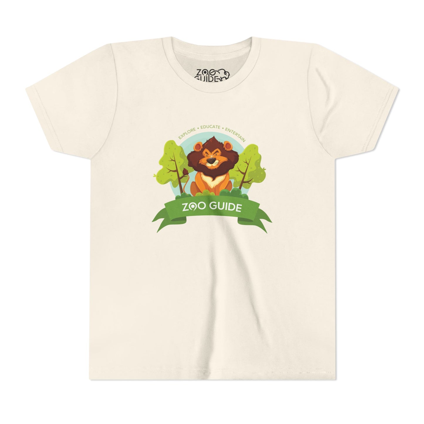 Happy Lion Short Sleeve Youth Tee by Zoo Guide™