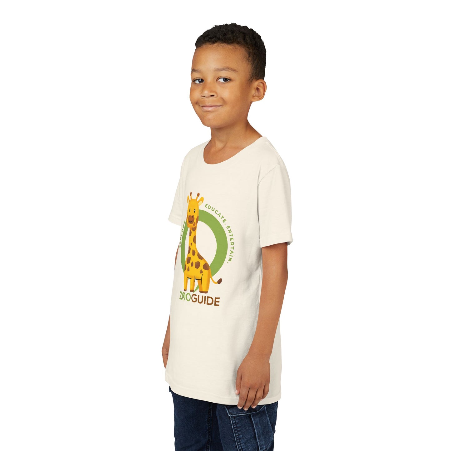 Giraffe in Zoo Guide™ Waypoint Icon Youth Tee Shirt by Zoo Guide™