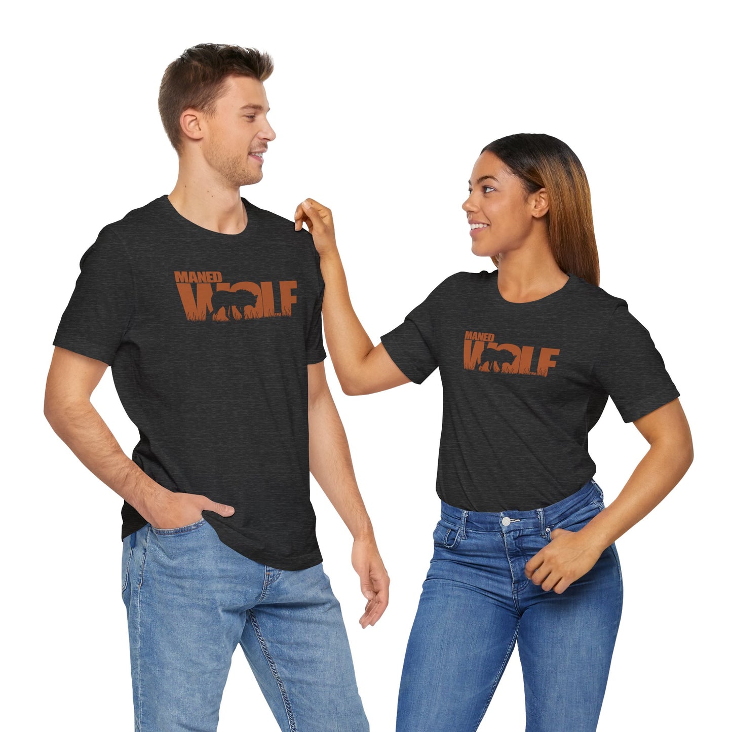 MANED WOLF Color Adult Unisex Tee Shirt by Zoo Guide™
