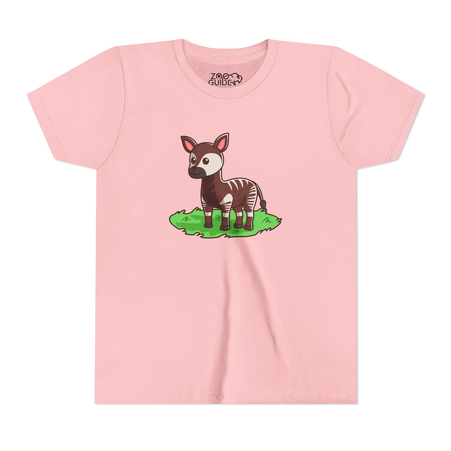 Okapi Kawaii Style Youth Tee Shirt by Zoo Guide™