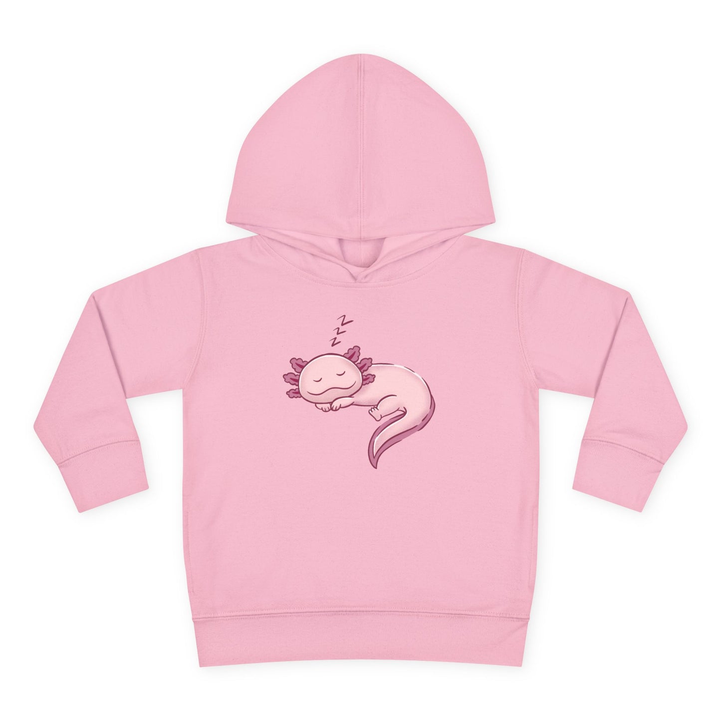 Axolotl Sleeping Toddler Pullover Fleece Hoodie by Zoo Guide™