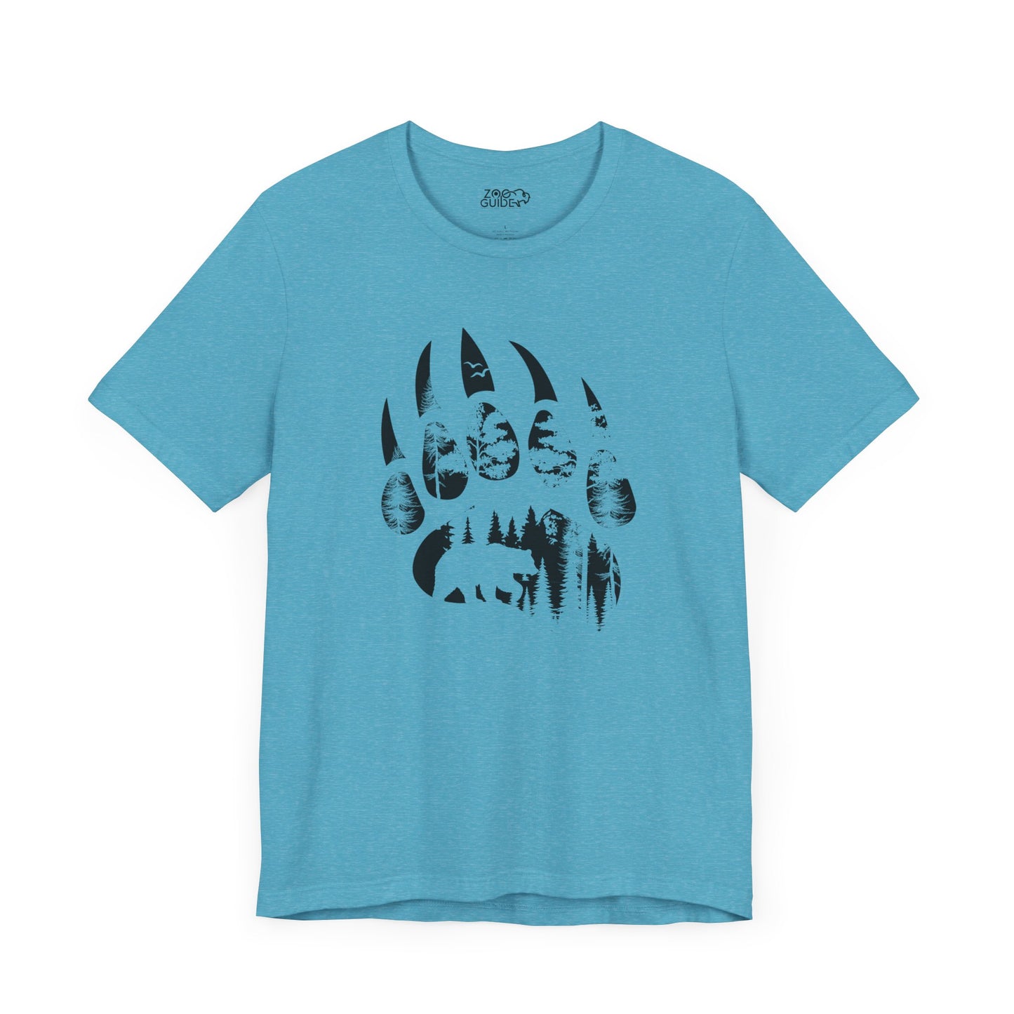 Bear Print Adult Unisex Tee Shirt by Zoo Guide™