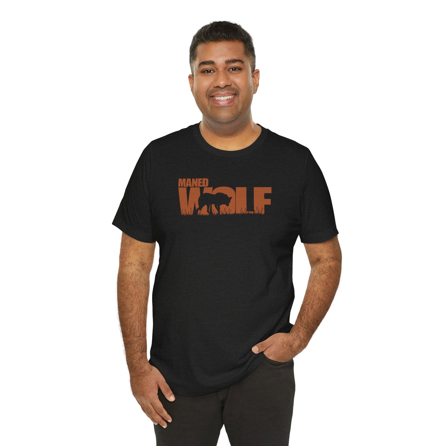 MANED WOLF Color Adult Unisex Tee Shirt by Zoo Guide™