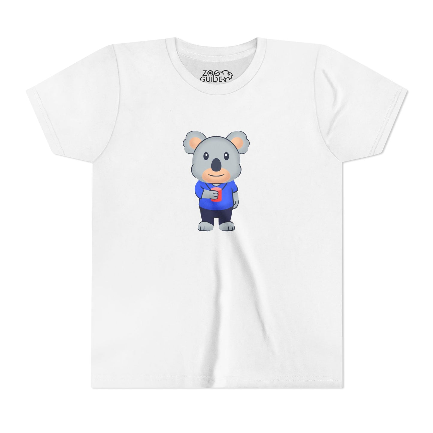 Koala with Cup Youth Tee Shirt by Zoo Guide™
