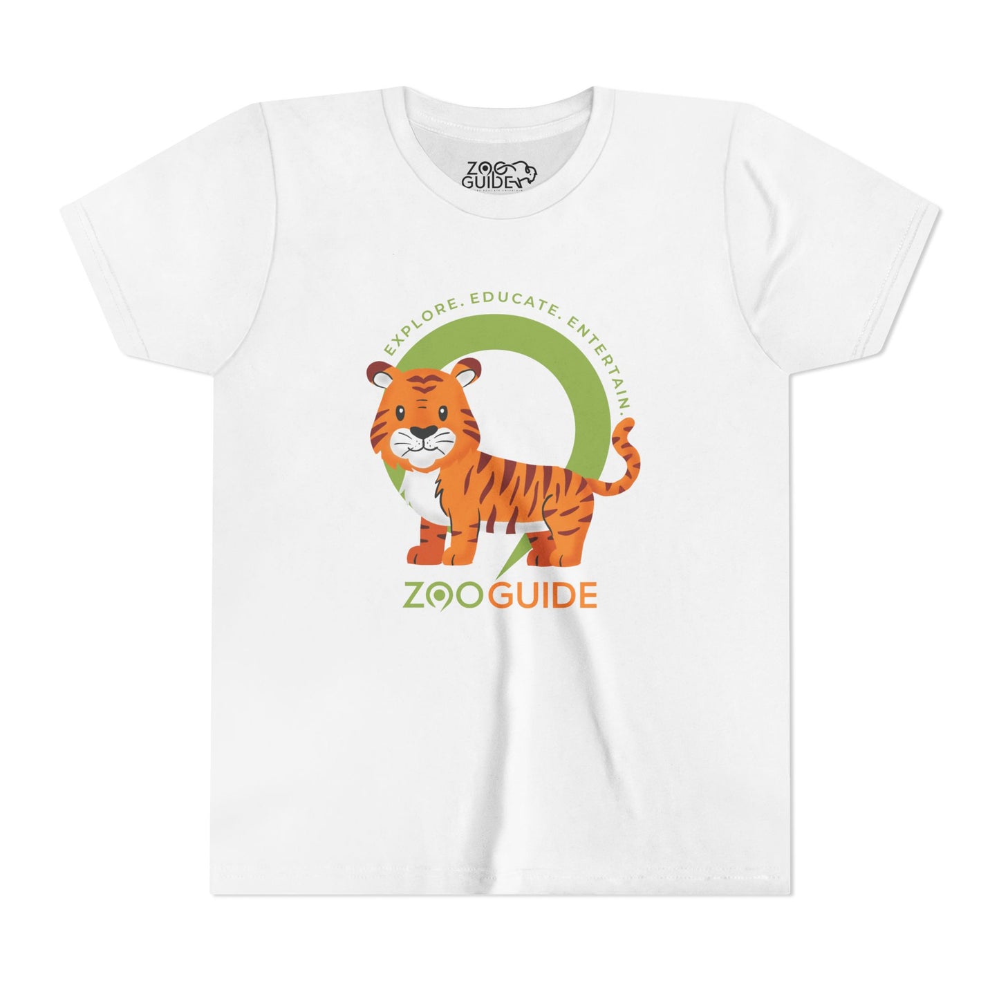 Tiger in Zoo Guide™ Waypoint Icon Youth Tee Shirt by Zoo Guide™