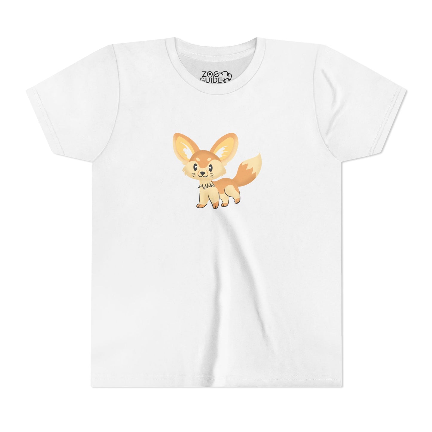 Fennec Fox Prancing Youth Tee Shirt by Zoo Guide™