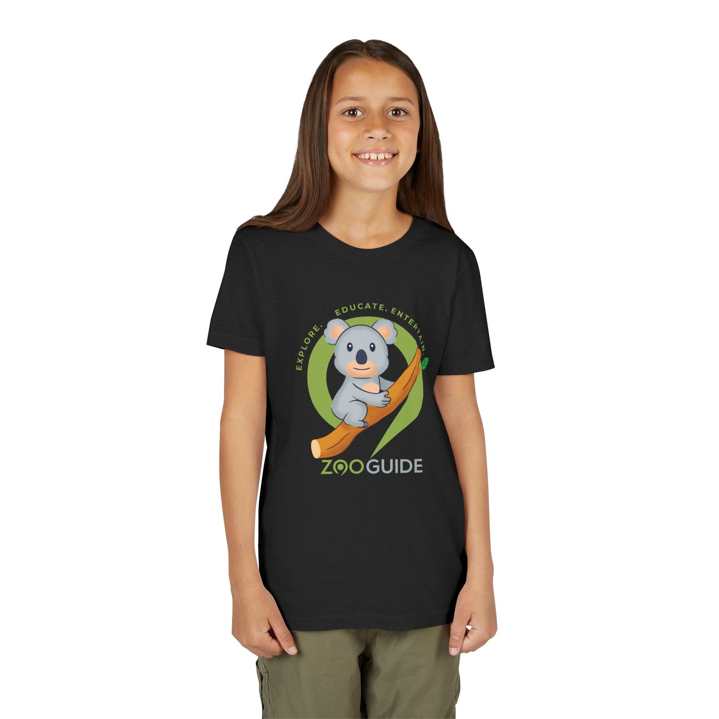 Koala on Branch in Zoo Guide™ Waypoint Icon Youth Tee Shirt by Zoo Guide™