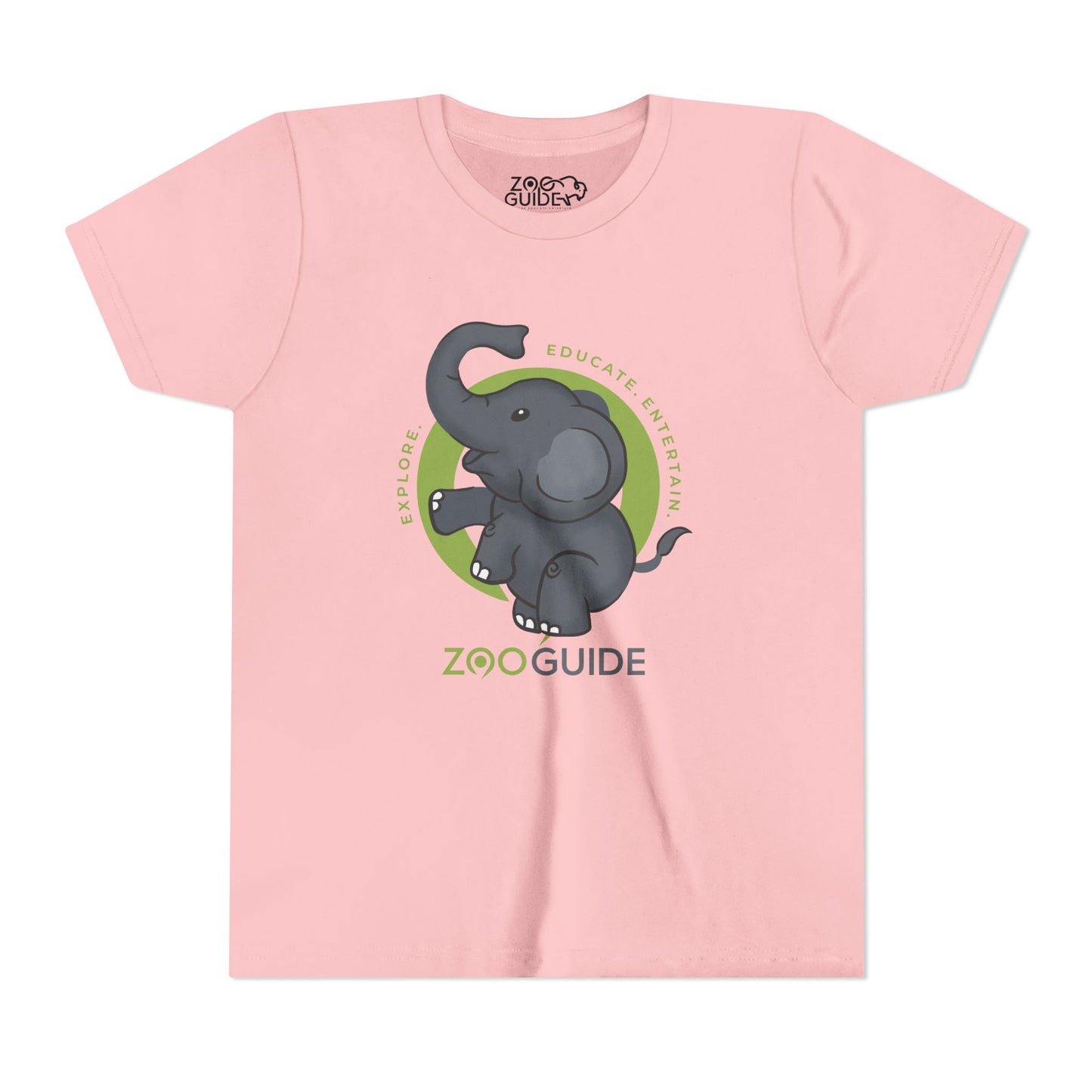 Dancing African Elephant in Zoo Guide™ Waypoint Icon Youth Tee Shirt by Zoo Guide™