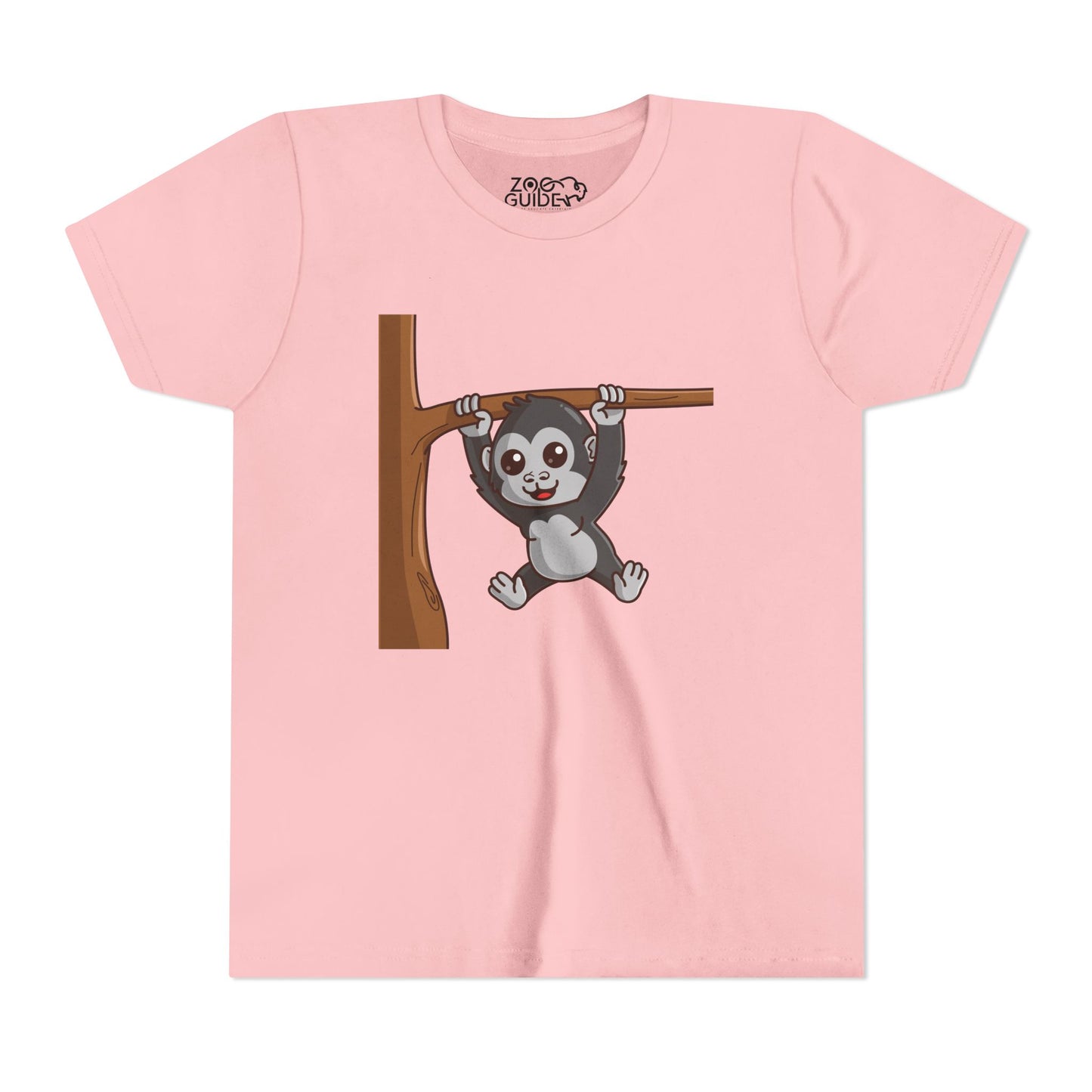Gorilla Kawaii Style Youth Tee Shirt by Zoo Guide™