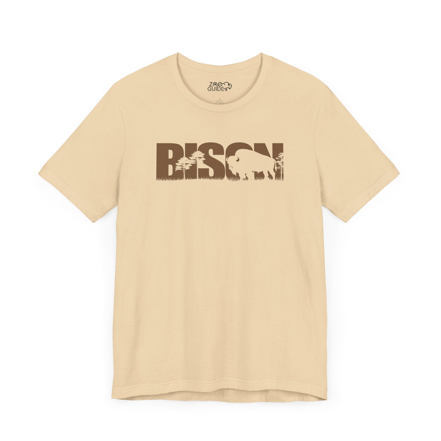 BISON Color Adult Unisex Tee Shirt by Zoo Guide™