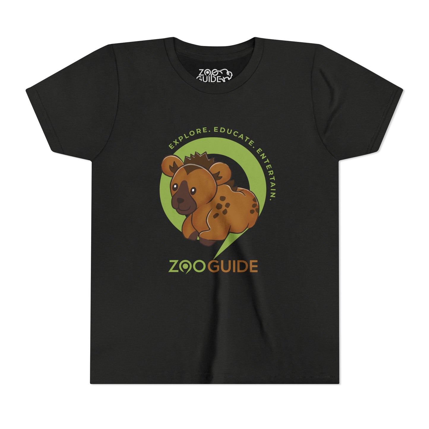 Spotted Hyena in Zoo Guide™ Waypoint Icon Youth Tee Shirt by Zoo Guide™