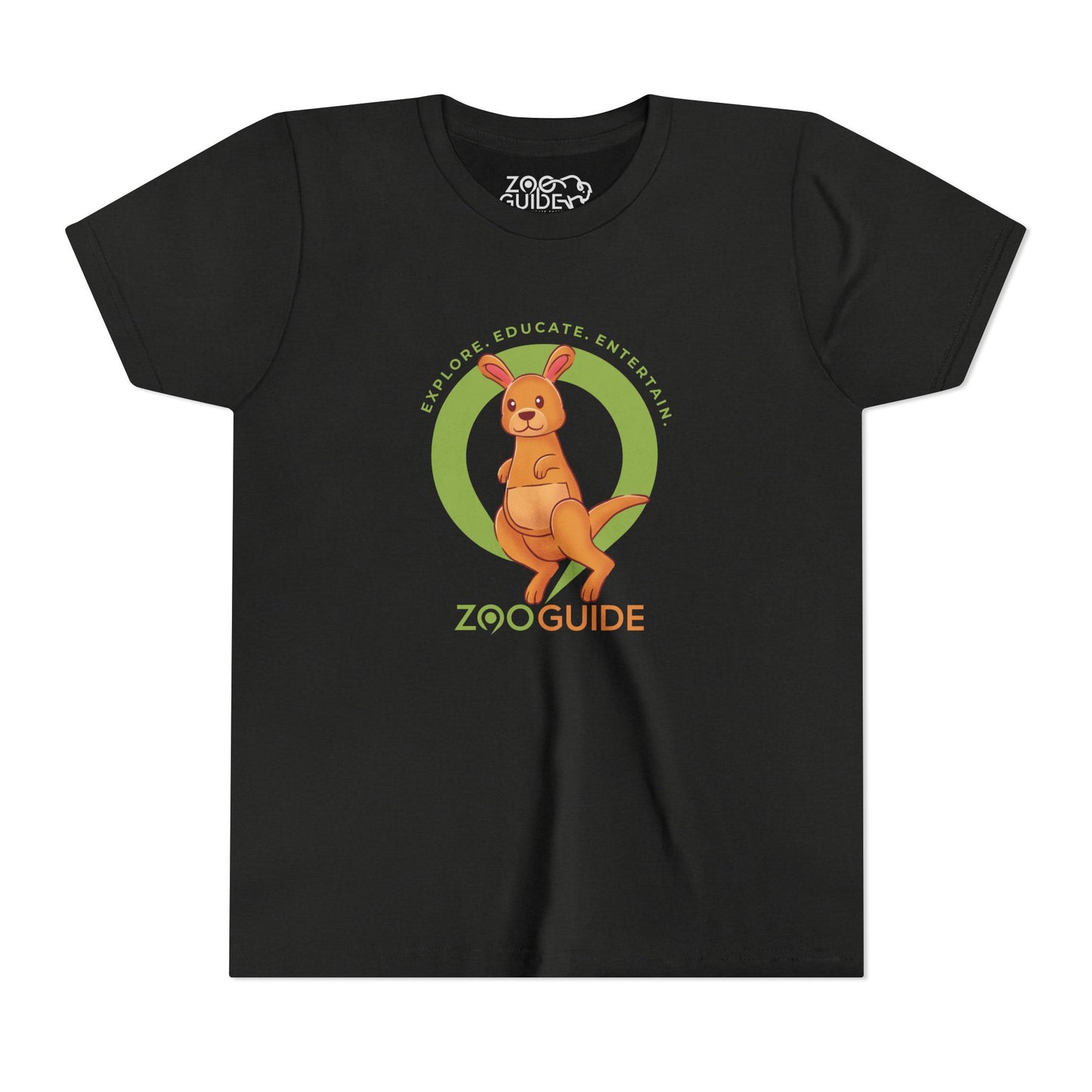 Red Kangaroo in Zoo Guide™ Waypoint Icon Youth Tee Shirt by Zoo Guide™