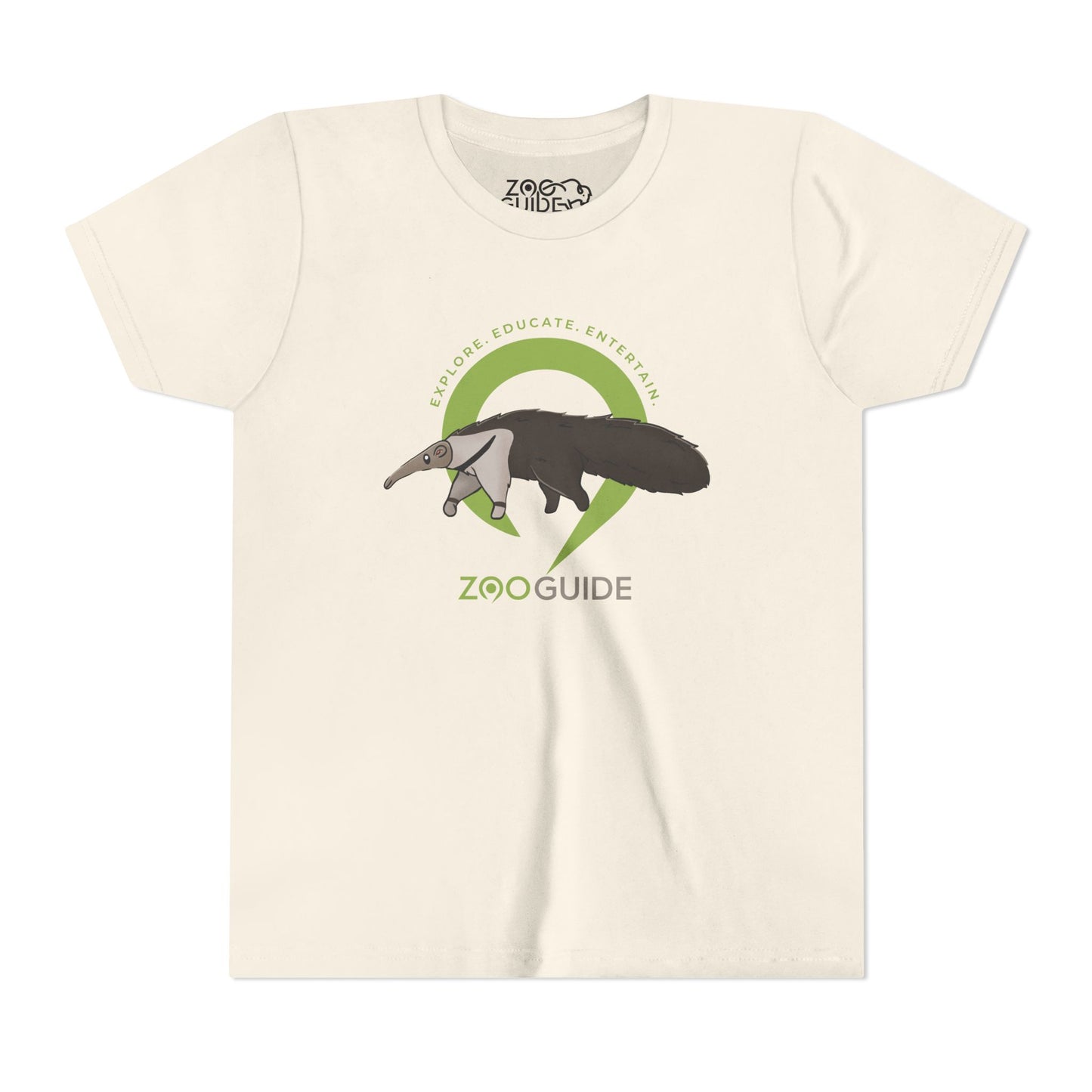 Giant Anteater in Zoo Guide™ Waypoint Icon Youth Tee Shirt by Zoo Guide™