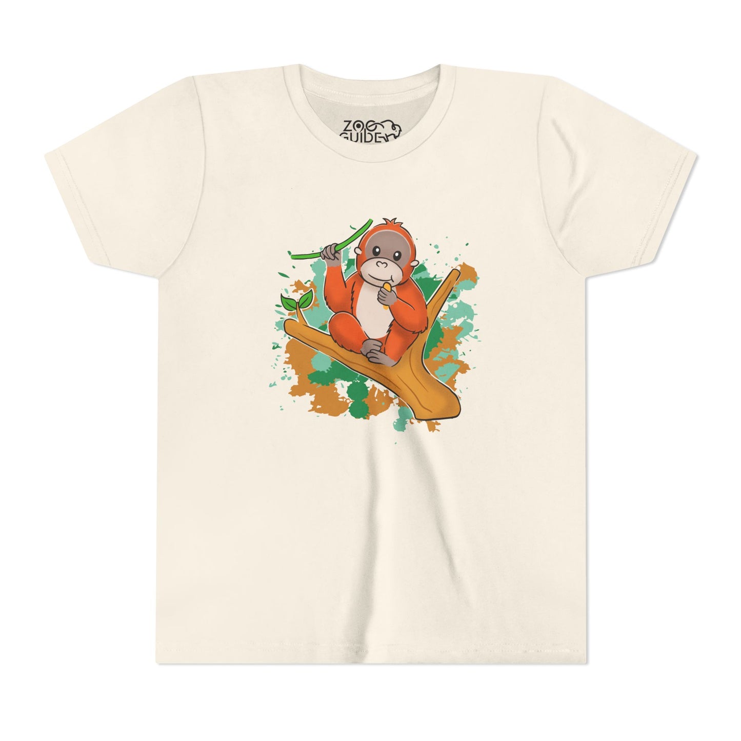 Orangutan Color Splash Youth Tee Shirt by Zoo Guide™
