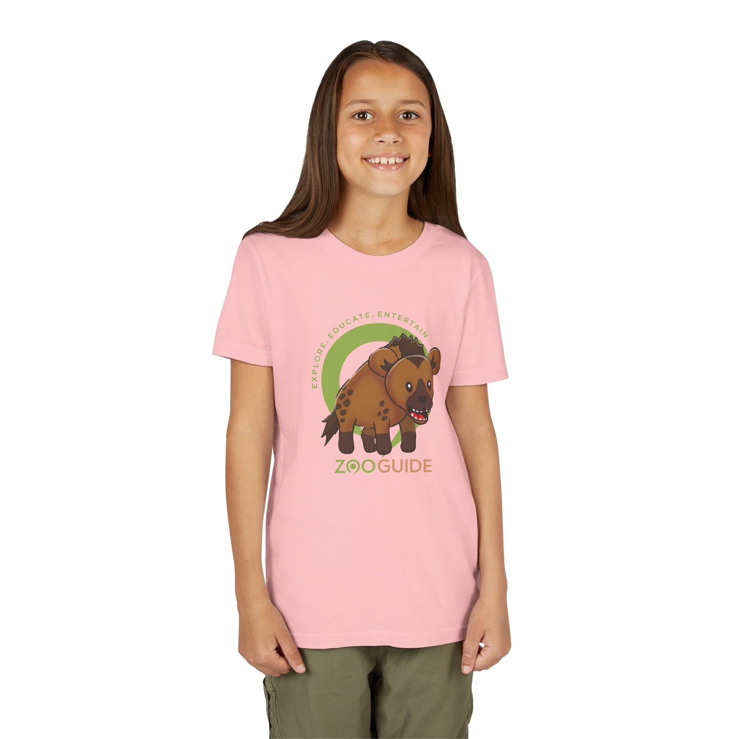 Spotted Hyena in Zoo Guide™ Waypoint Icon Youth Tee Shirt by Zoo Guide™