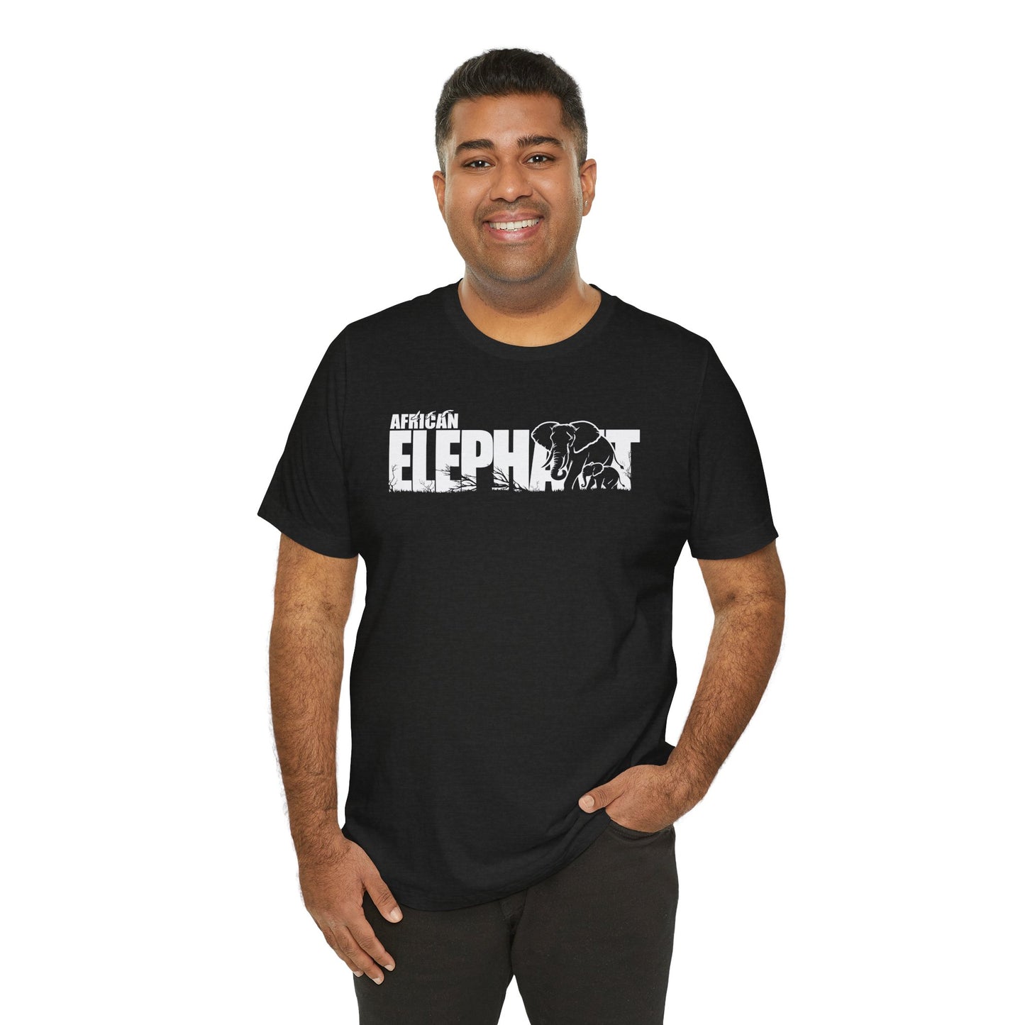 AFRICAN ELEPHANT Adult Unisex Tee Shirt by Zoo Guide™