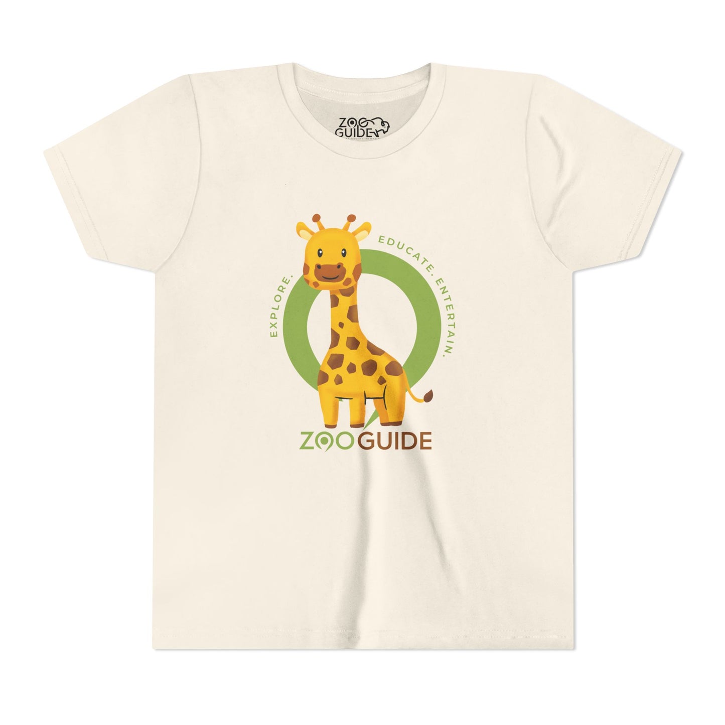Giraffe in Zoo Guide™ Waypoint Icon Youth Tee Shirt by Zoo Guide™