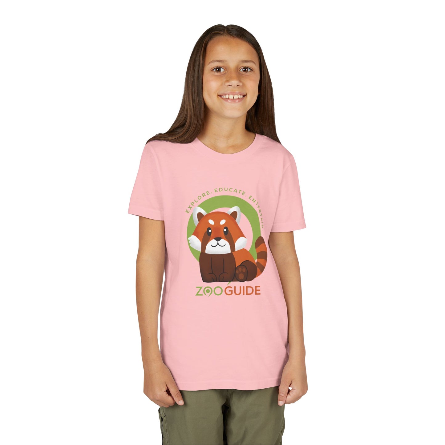 Red Panda Sitting in Zoo Guide™ Waypoint Icon Youth Tee Shirt by Zoo Guide™