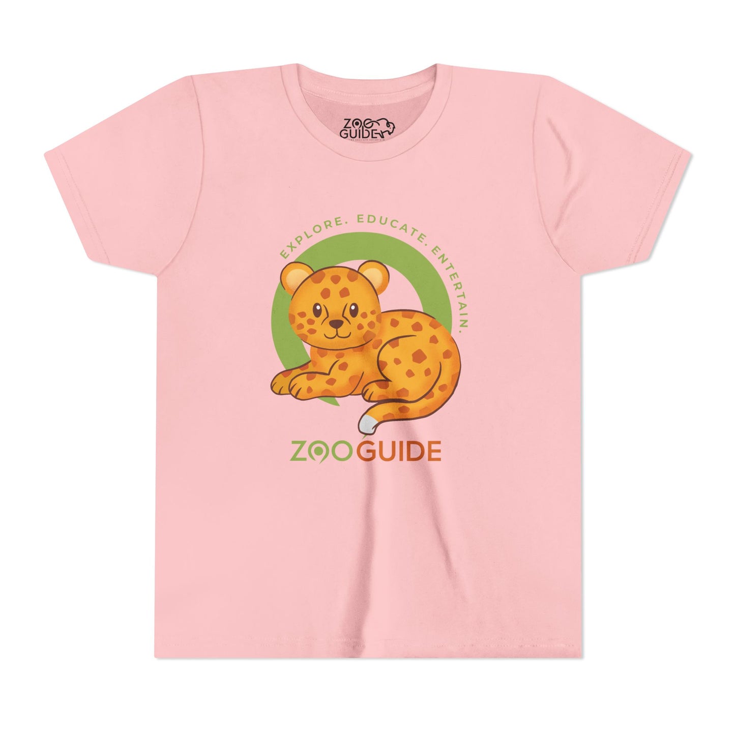African Leopard in Zoo Guide™ Waypoint Icon Youth Tee Shirt by Zoo Guide™