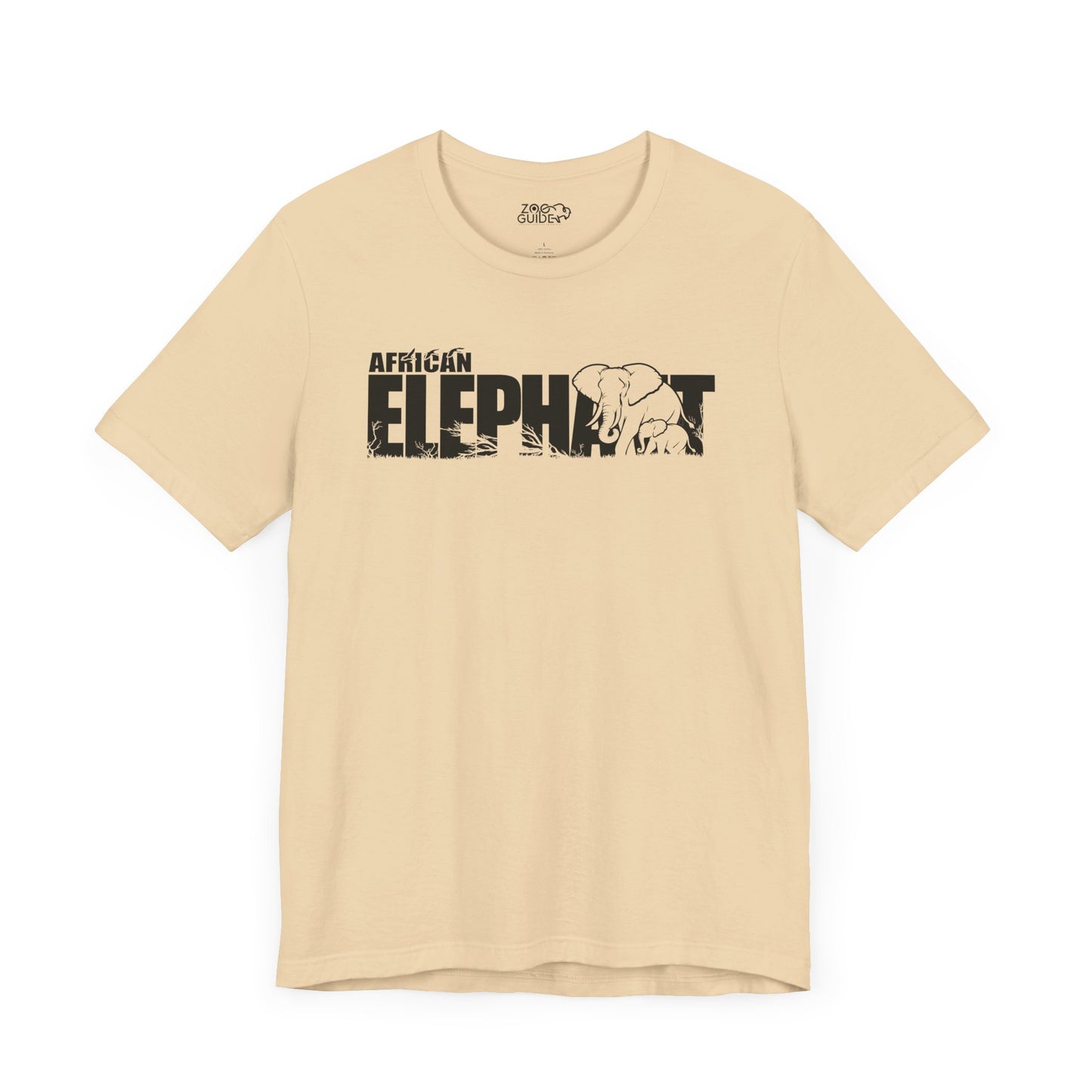 AFRICAN ELEPHANT Adult Unisex Tee Shirt by Zoo Guide™