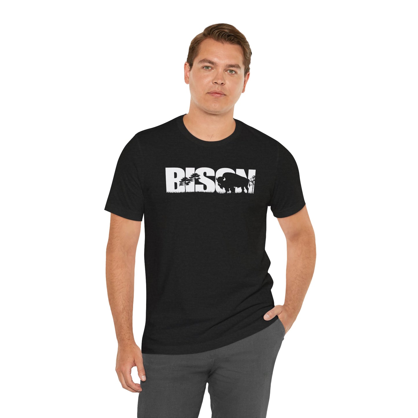 BISON Adult Unisex Tee Shirt by Zoo Guide™