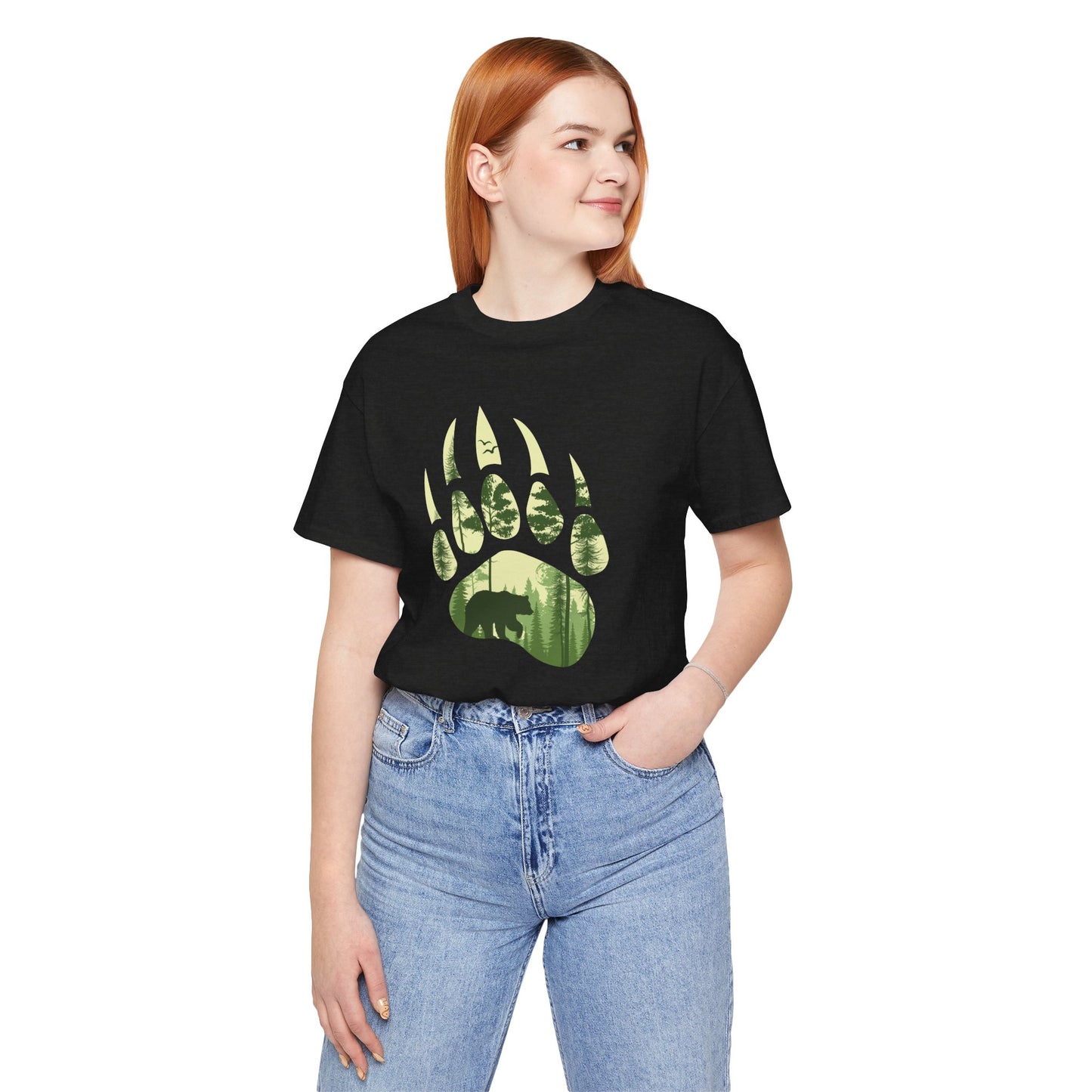 Bear Print Adult Unisex Tee Shirt by Zoo Guide™
