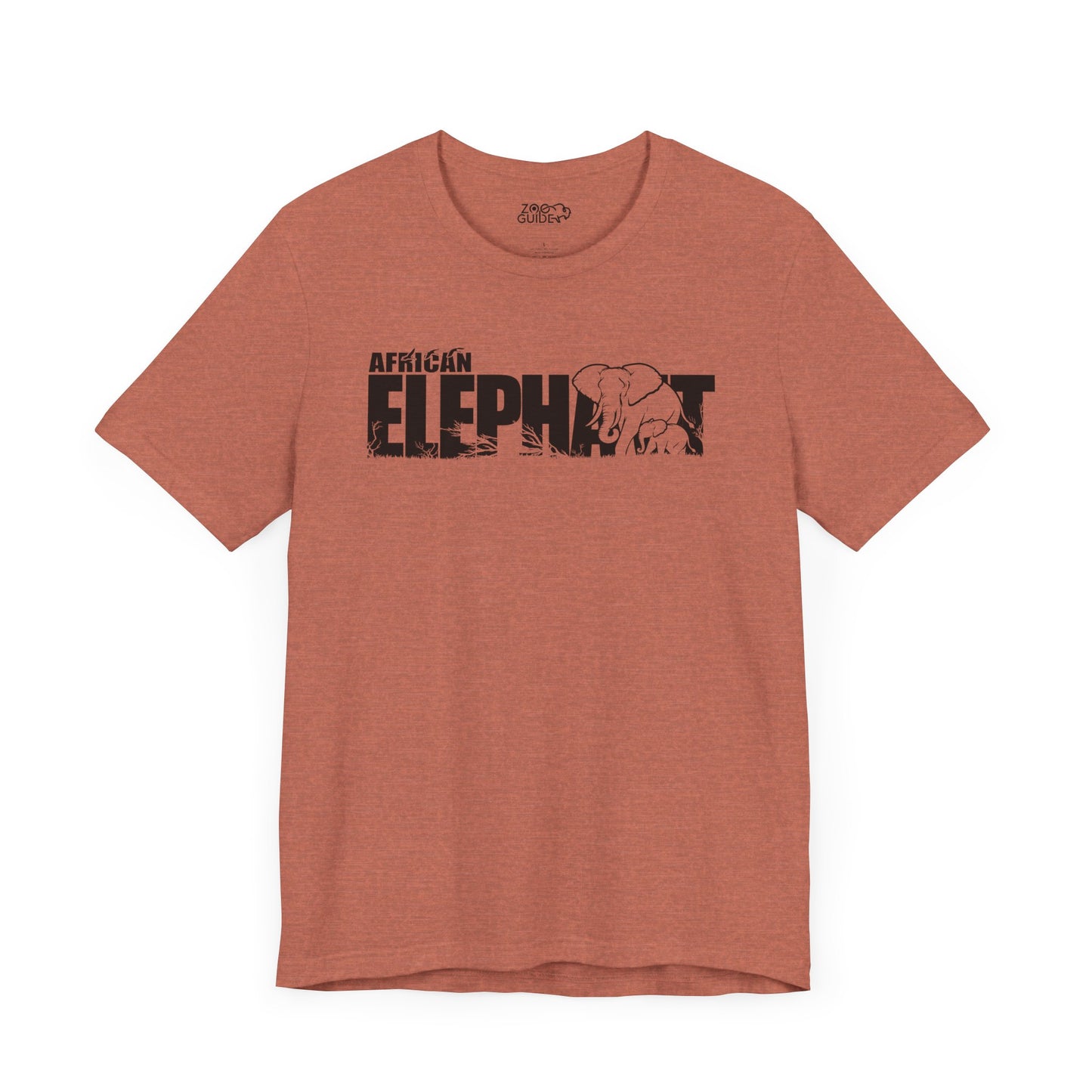 AFRICAN ELEPHANT Adult Unisex Tee Shirt by Zoo Guide™