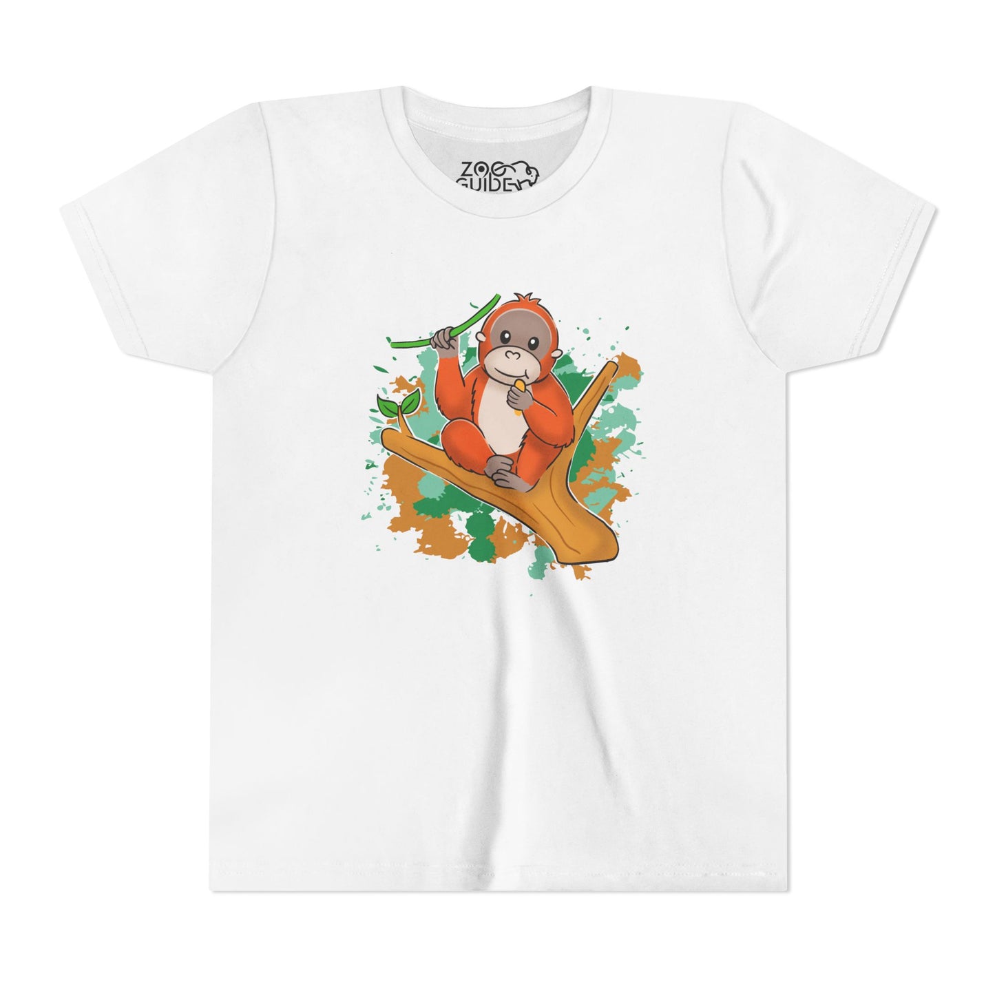 Orangutan Color Splash Youth Tee Shirt by Zoo Guide™