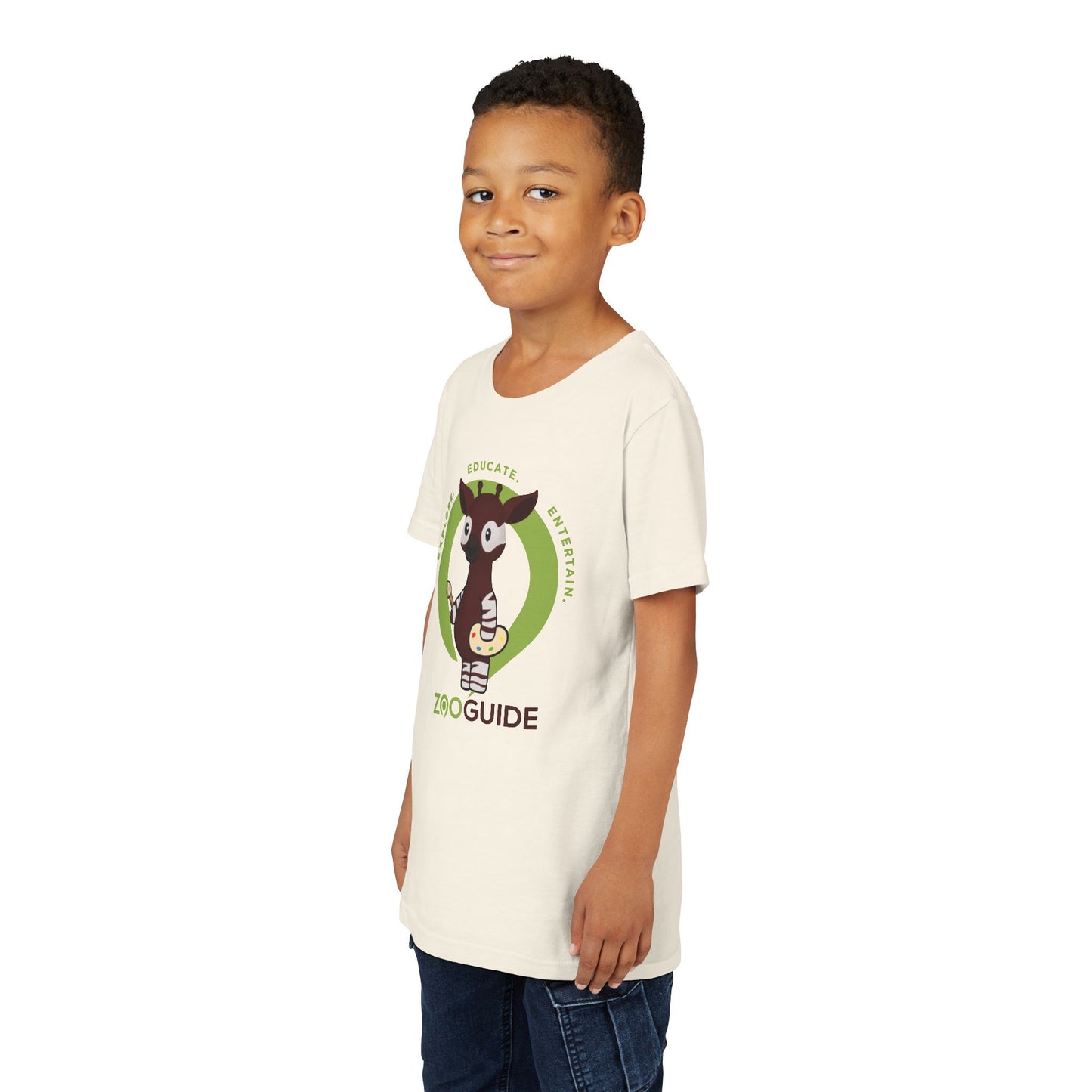 Okapi Painting in Zoo Guide™ Waypoint Icon Youth Tee Shirt by Zoo Guide™