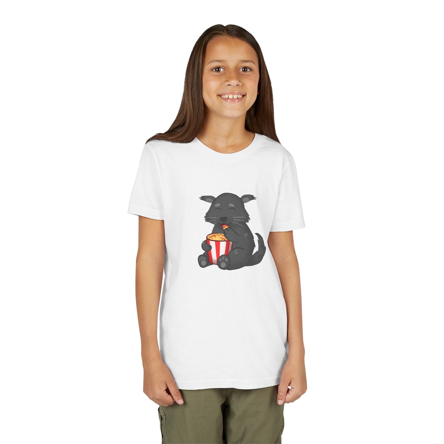 Binturong Eating Popcorn Youth Tee Shirt by Zoo Guide™