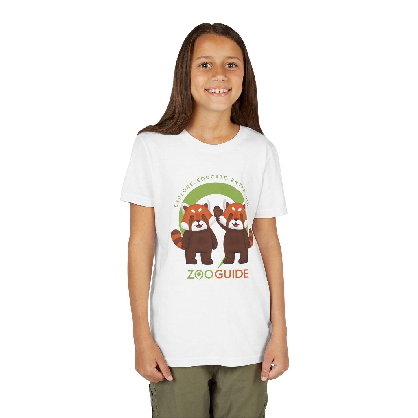 Red Panda Pals in Zoo Guide™ Waypoint Icon Youth Tee Shirt by Zoo Guide™