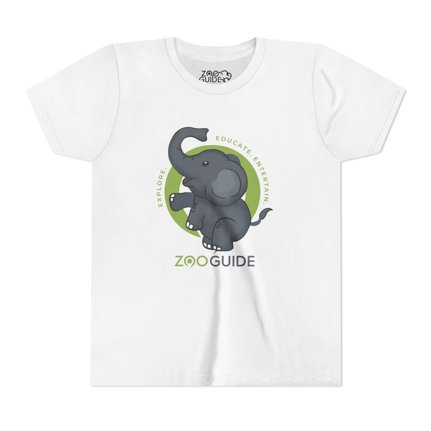 Dancing African Elephant in Zoo Guide™ Waypoint Icon Youth Tee Shirt by Zoo Guide™