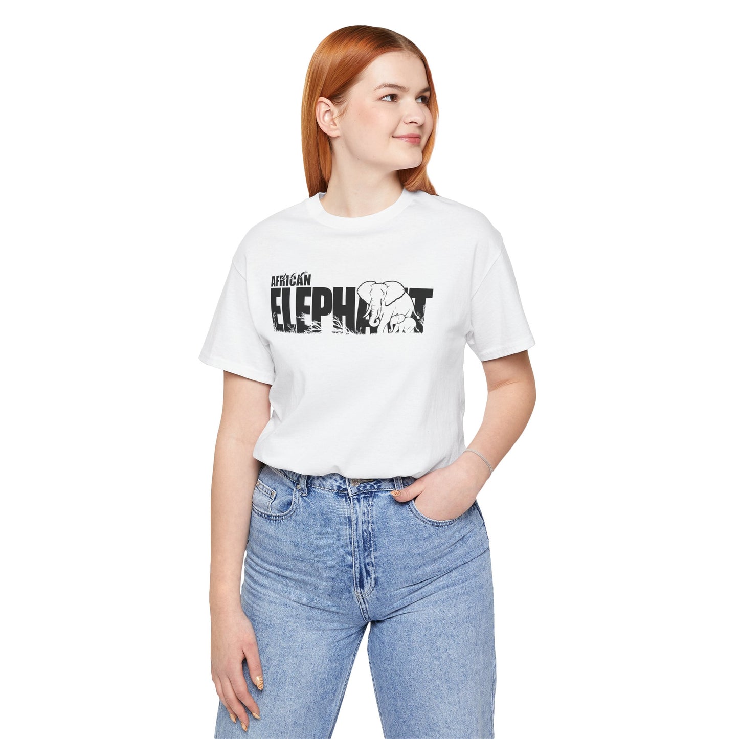 AFRICAN ELEPHANT Adult Unisex Tee Shirt by Zoo Guide™