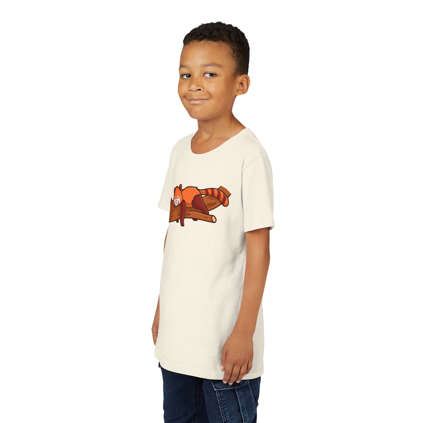 Red Panda Sleeping Kawaii Style Youth Tee Shirt by Zoo Guide™