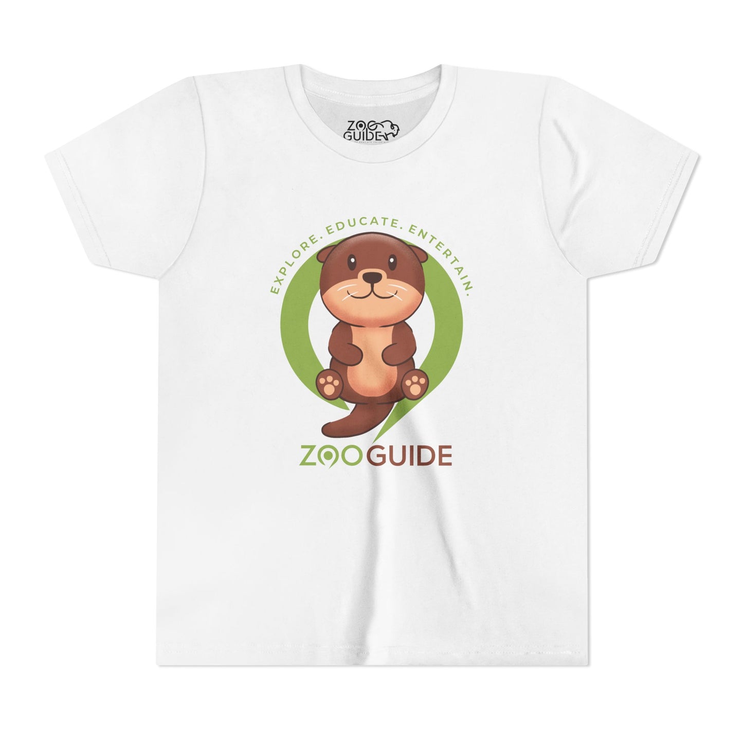 Asian Small Clawed Otter in Zoo Guide™ Waypoint Icon Youth Tee Shirt by Zoo Guide™