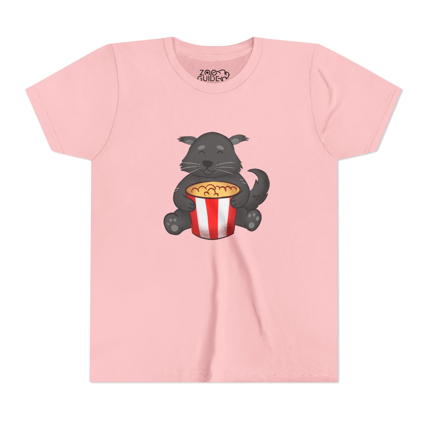 Binturong Eating Popcorn Youth Tee Shirt by Zoo Guide™