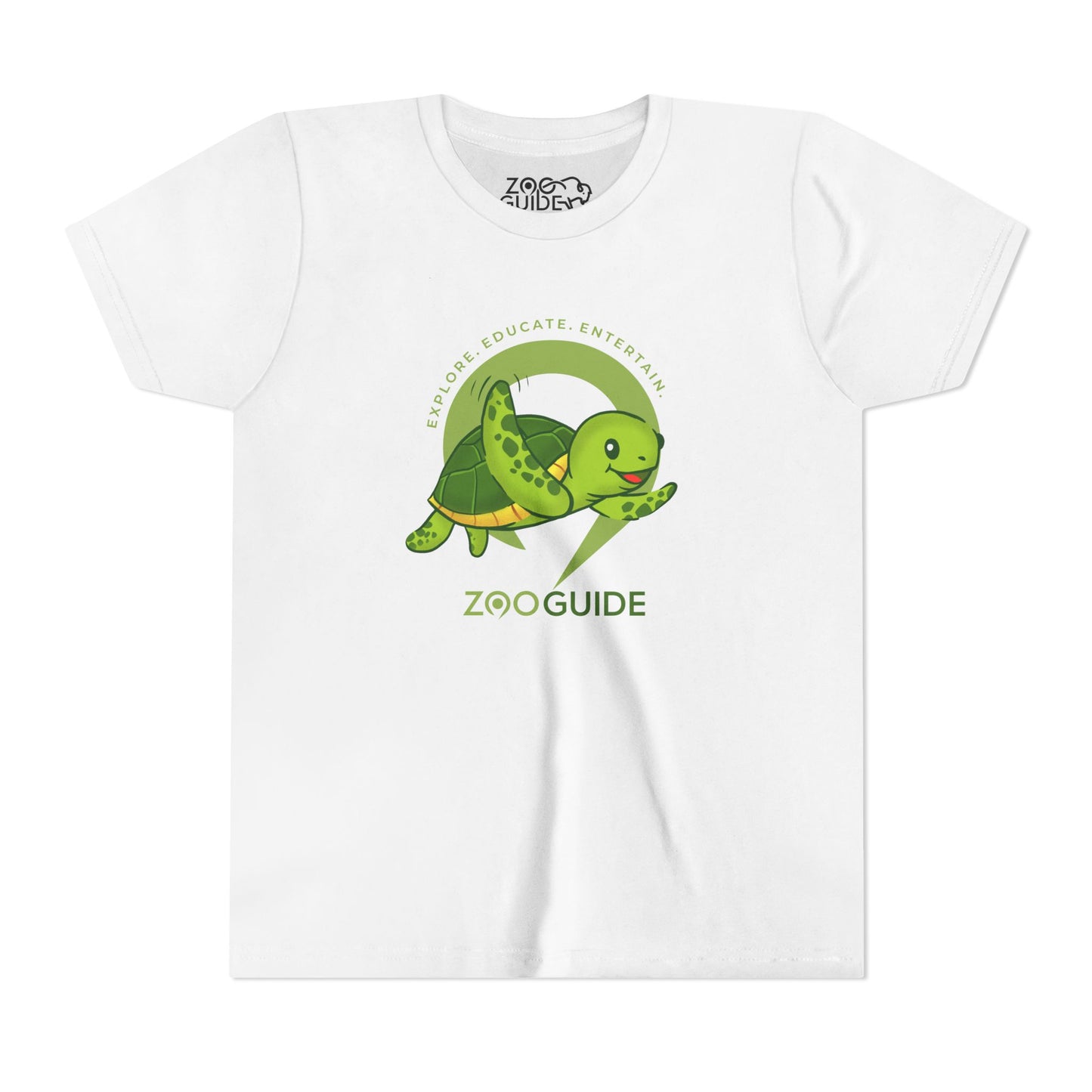 Sea Turtle in Zoo Guide™ Waypoint Icon Youth Tee Shirt by Zoo Guide™