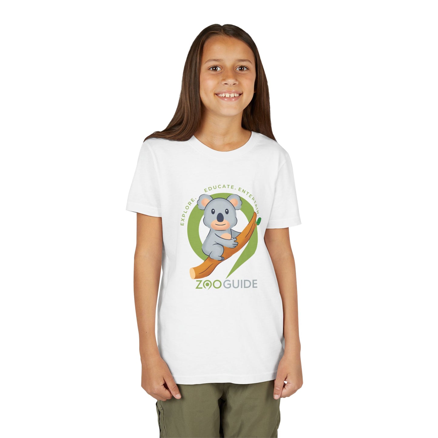 Koala on Branch in Zoo Guide™ Waypoint Icon Youth Tee Shirt by Zoo Guide™
