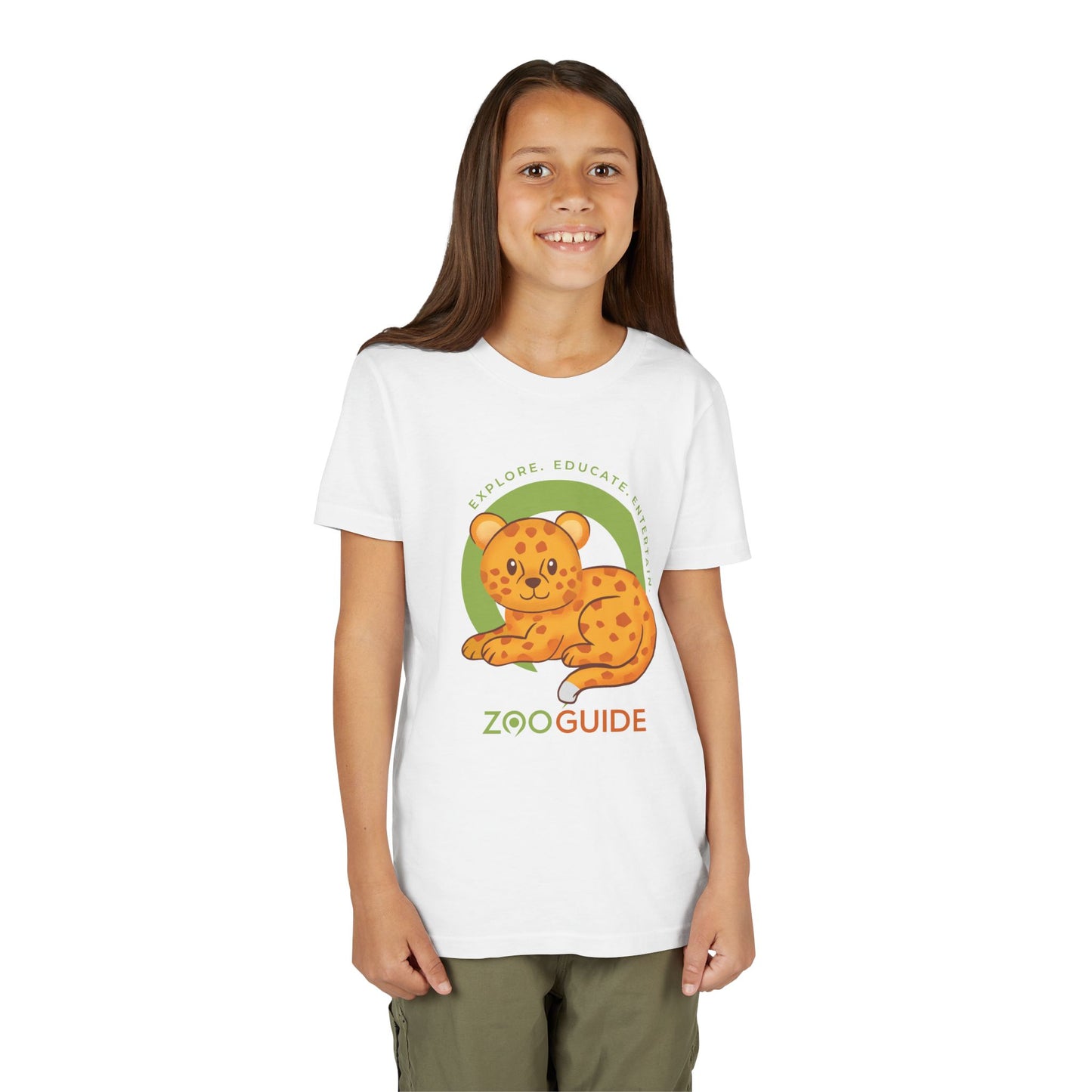 African Leopard in Zoo Guide™ Waypoint Icon Youth Tee Shirt by Zoo Guide™