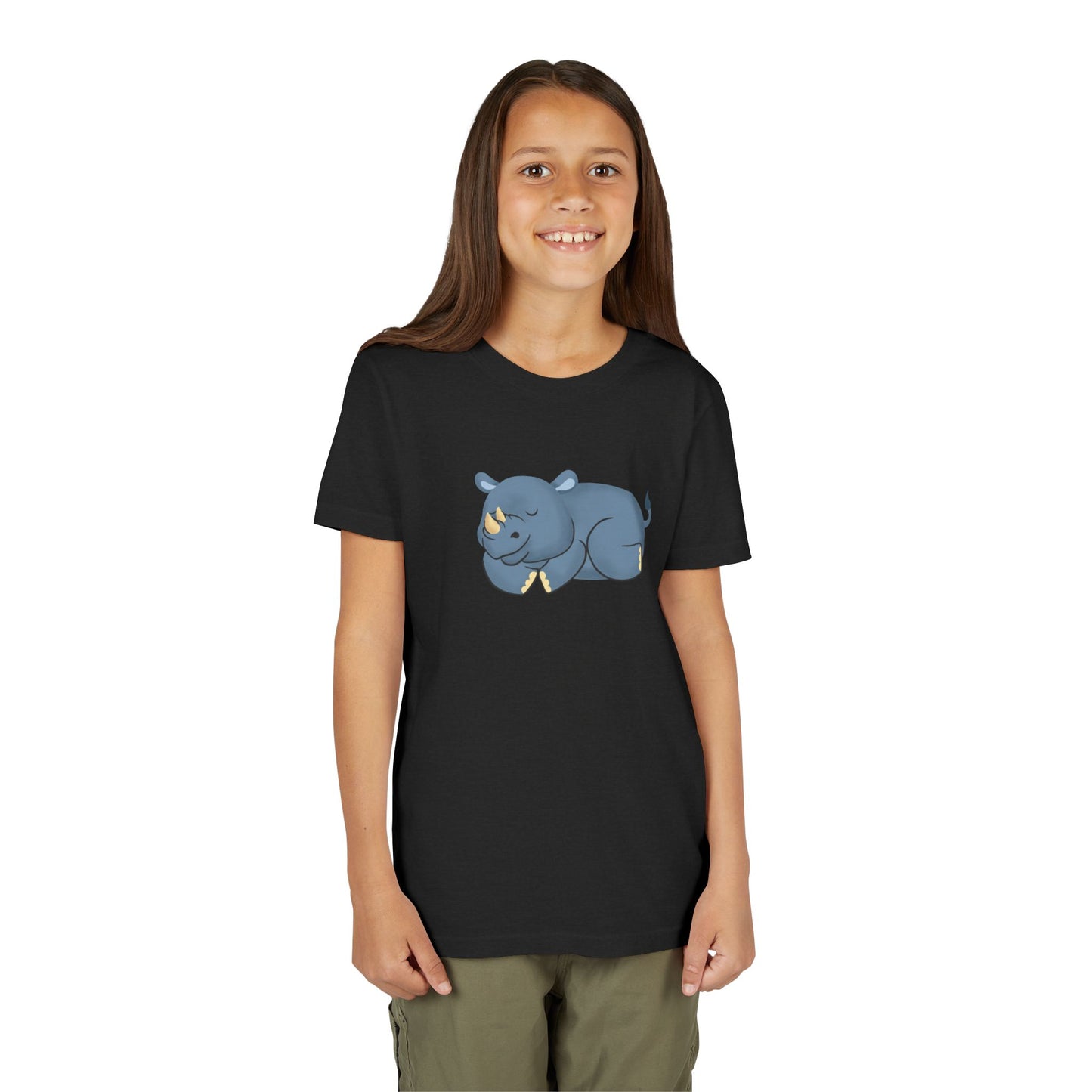 Rhino Nap Time Youth Tee Shirt by Zoo Guide™