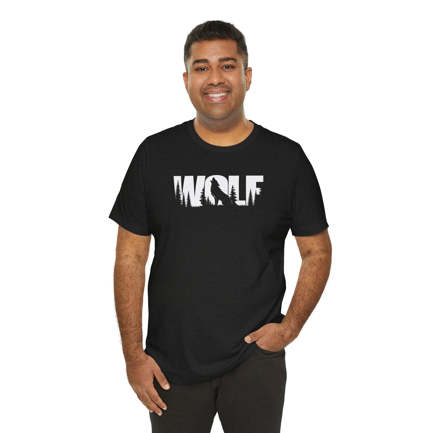 WOLF Adult Unisex Tee Shirt by Zoo Guide™